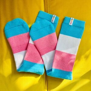 Trans Pride Socks